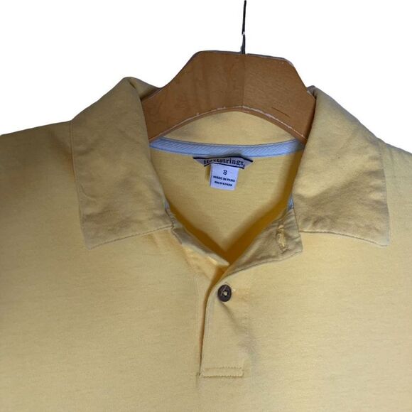 Hartstrings Boy's size 8 Panel wagon surfing yellow Cotton Polo Shirt top - Picture 5 of 11
